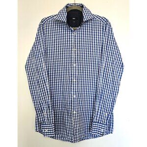 Hugo Boss Slim Fit Long Sleeve Button Up Dress Shirt Medium 15.5” Collar